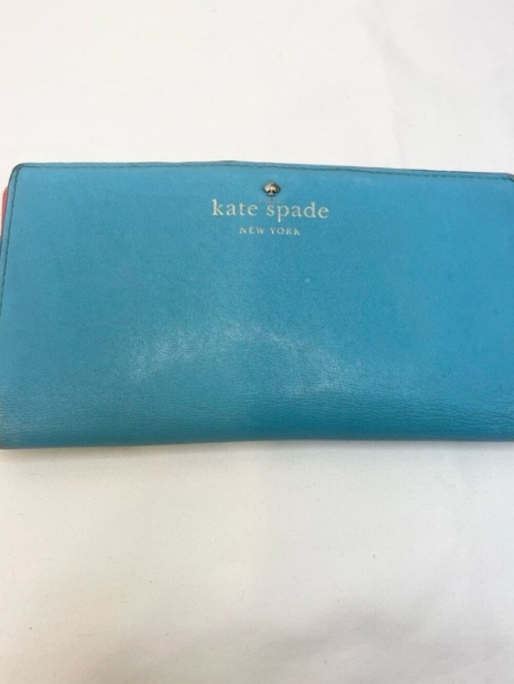 kate spade STORYBOOK LINING, Teal, Leather Wallet